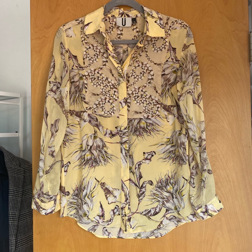 Top shop UNIQUE brand silk top